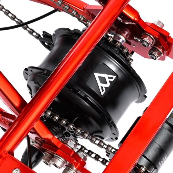 ADDMOTOR CITYTRI E-310 Folding Electric Trike for Adults.UL2849. 750W Rear Motor Electric Trike. 48V 20AH. 90MI. 3-Wheel Electric Bike for Commuting. Cargo 360lbs. Parking Brake.Differential Red - Image 17