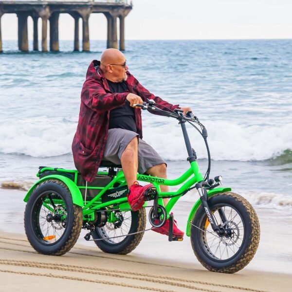 ADDMOTOR ARISETAN Electric Trike for Adults. 750W Rear Motor Electric Tricycle. 85MI 48V 20AH UL2849 Etrike. 380lbs. Semi-Recumbent Three Wheel Electric Bike for Seniors. Parking Brake & Differential - Image 18