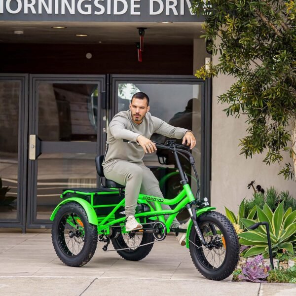 ADDMOTOR ARISETAN Electric Trike for Adults. 750W Rear Motor Electric Tricycle. 85MI 48V 20AH UL2849 Etrike. 380lbs. Semi-Recumbent Three Wheel Electric Bike for Seniors. Parking Brake & Differential - Image 17