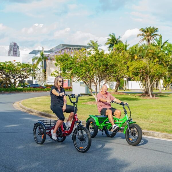 ADDMOTOR CITYTRI E-310 Folding Electric Trike for Adults.UL2849. 750W Rear Motor Electric Trike. 48V 20AH. 90MI. 3-Wheel Electric Bike for Commuting. Cargo 360lbs. Parking Brake.Differential Red - Image 22