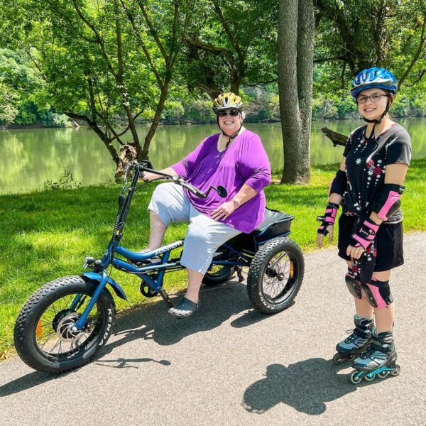 ADDMOTOR ARISETAN Electric Trike for Adults. 750W Rear Motor Electric Tricycle. 85MI 48V 20AH UL2849 Etrike. 380lbs. Semi-Recumbent Three Wheel Electric Bike for Seniors. Parking Brake & Differential - Image 13
