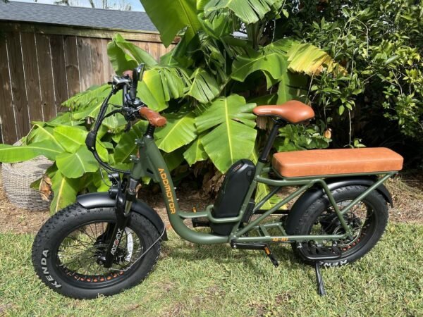 ADDMOTOR GAROOTAN M-81 Electric Bike for Adults. 48V 20AH Removable Battery UL2849 Certified. 750W Rear Gear Motor with 20x4 Fat Tire Ebike. Long-Tail Cargo Electric Bicycle (Olive) - Image 19