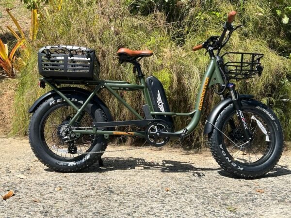 ADDMOTOR GAROOTAN M-81 Electric Bike for Adults. 48V 20AH Removable Battery UL2849 Certified. 750W Rear Gear Motor with 20x4 Fat Tire Ebike. Long-Tail Cargo Electric Bicycle (Olive) - Image 18
