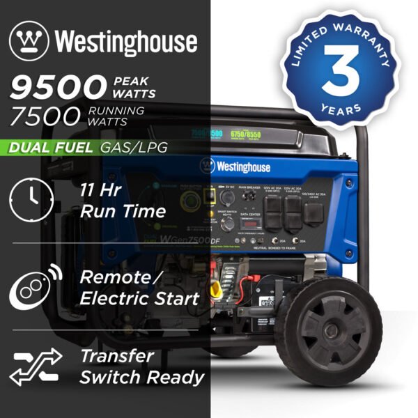 WGen7500DF Generator - Dual Fuel - Image 2
