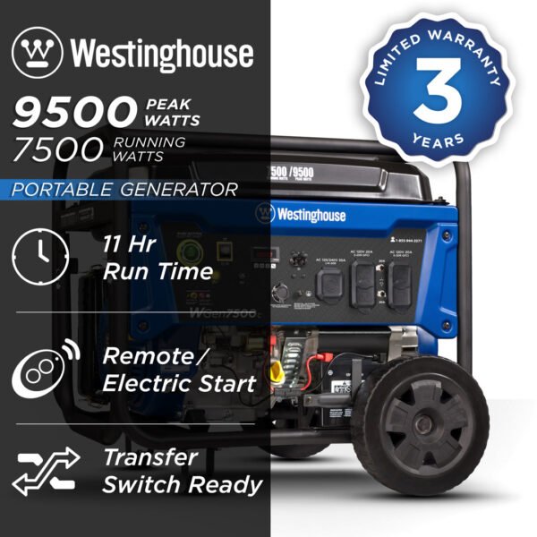 WGen7500c Generator with CO Sensor - Image 2