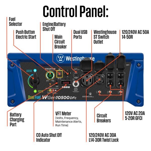 WGen10500DFc - Dual Fuel with CO Sensor - Image 6