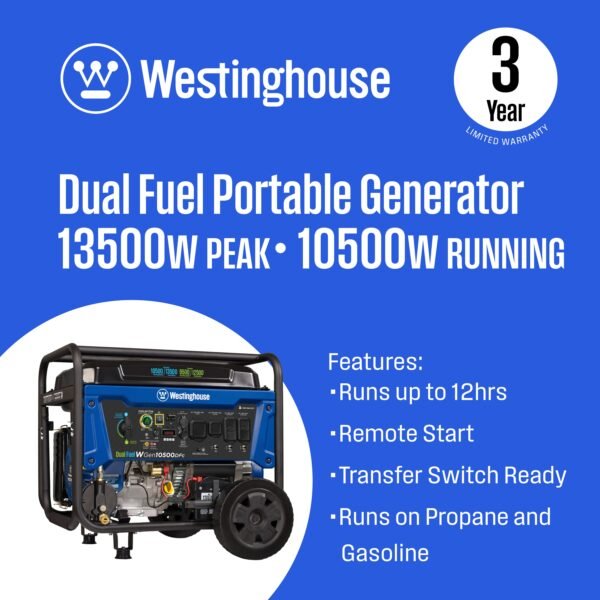 WGen10500DFc - Dual Fuel with CO Sensor - Image 2