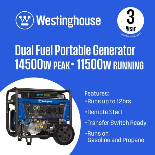 WGen11500DFc - Dual Fuel with CO Sensor - Image 2