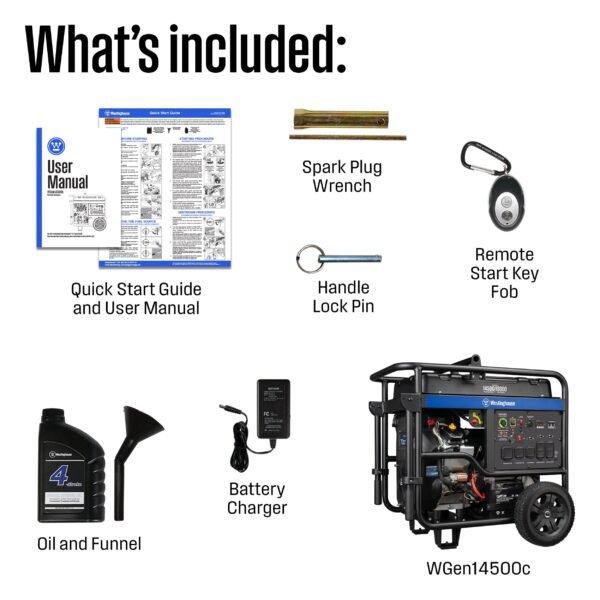 WGen14500c Generator with CO Sensor - Image 4