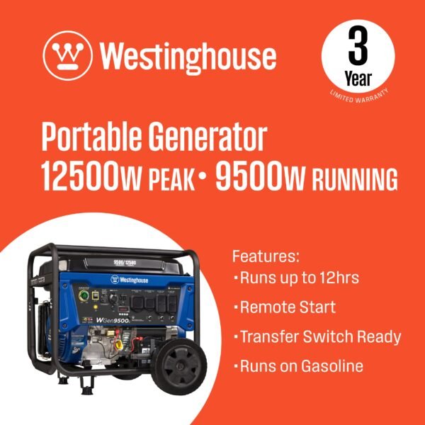 WGen9500c Generator with CO Sensor - Image 2