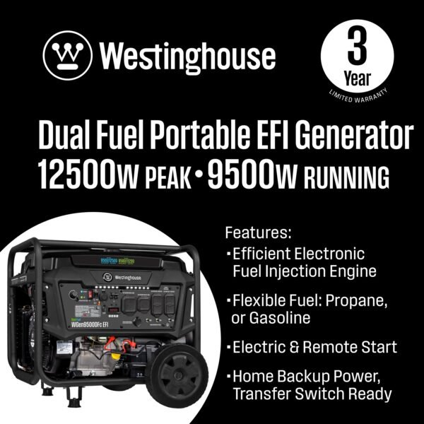 WGen9500DFc EFI - Dual Fuel with CO Sensor - Image 2