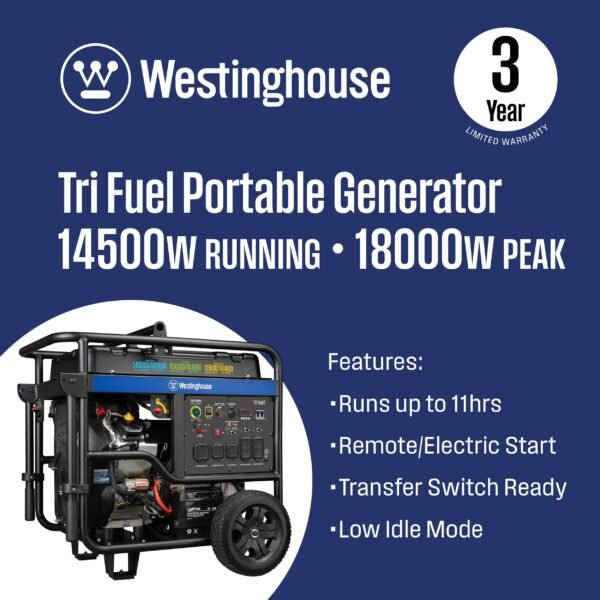 WGen14500TFc - Tri-Fuel with CO Sensor - Image 2