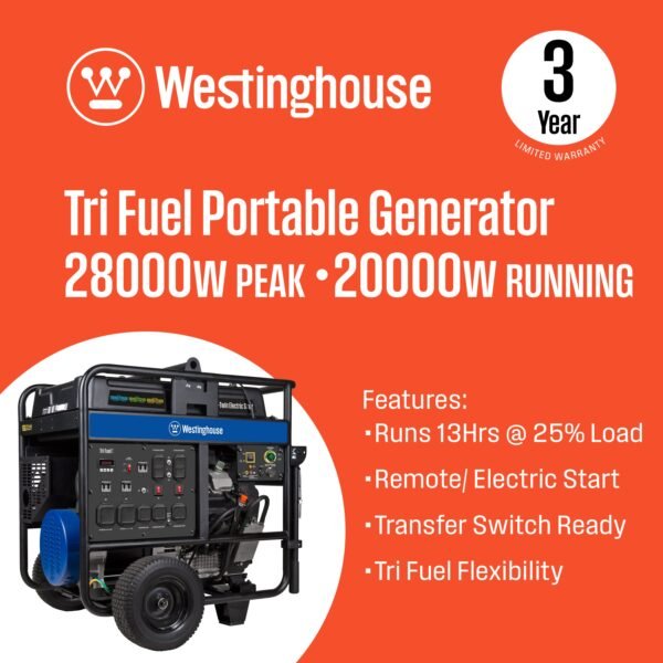 WGen20000TFc - Tri-Fuel with CO Sensor - Image 2